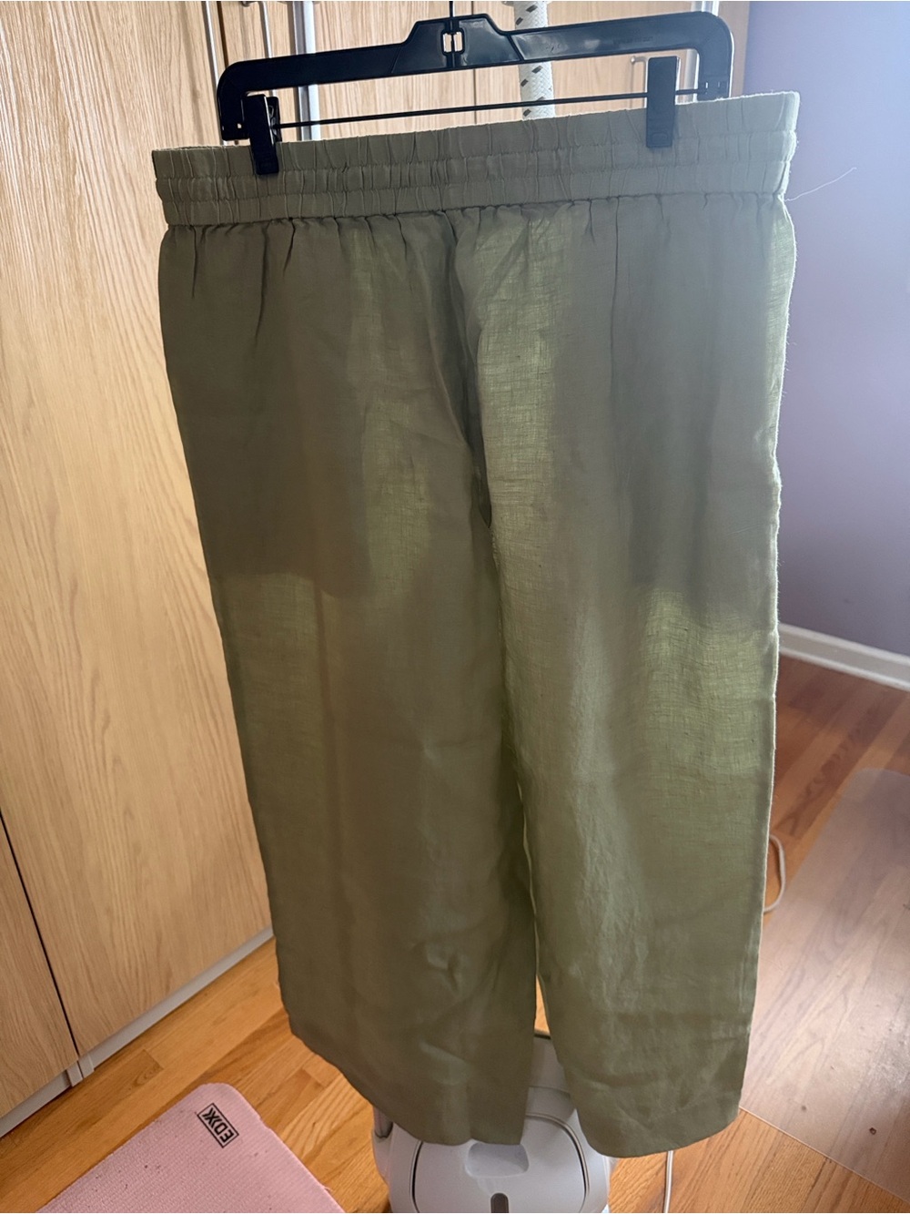 J. Crew Olive Green 100% Line Elastic Waist Pants